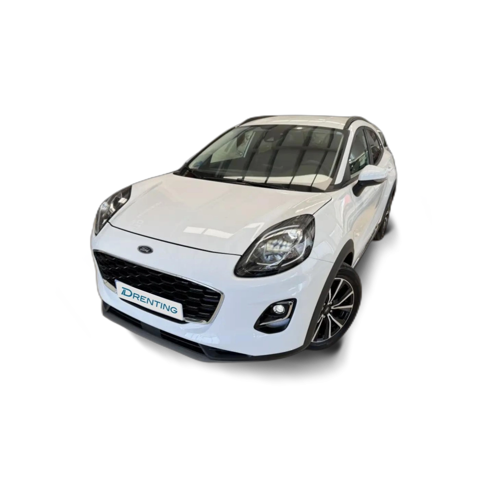 Renting Ford Puma 1.0 EcoBoost MHEV Titanium 125 Blanco