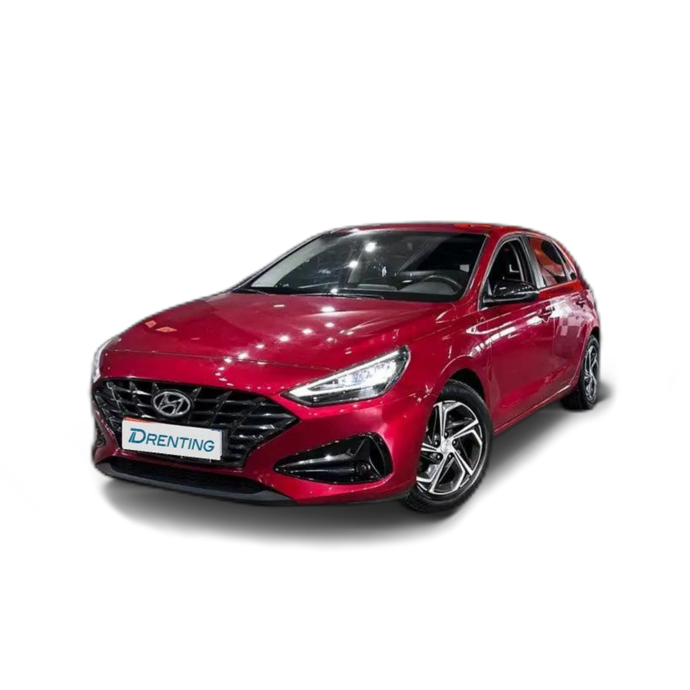 Renting Hyundai i30 1.0 TGDI Klass Fastback Rojo