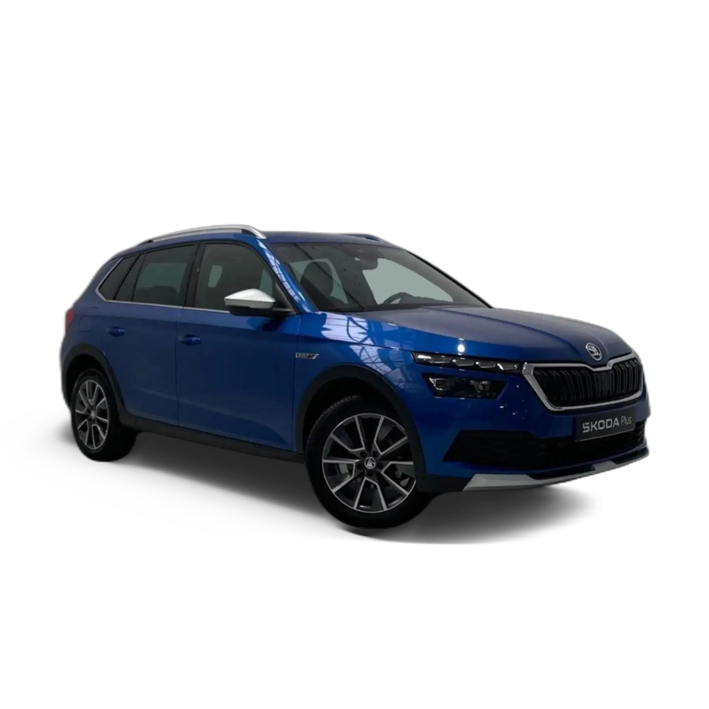 Renting Skoda Kamiq 1.0 TSI Scout 81kW DSG Azul
