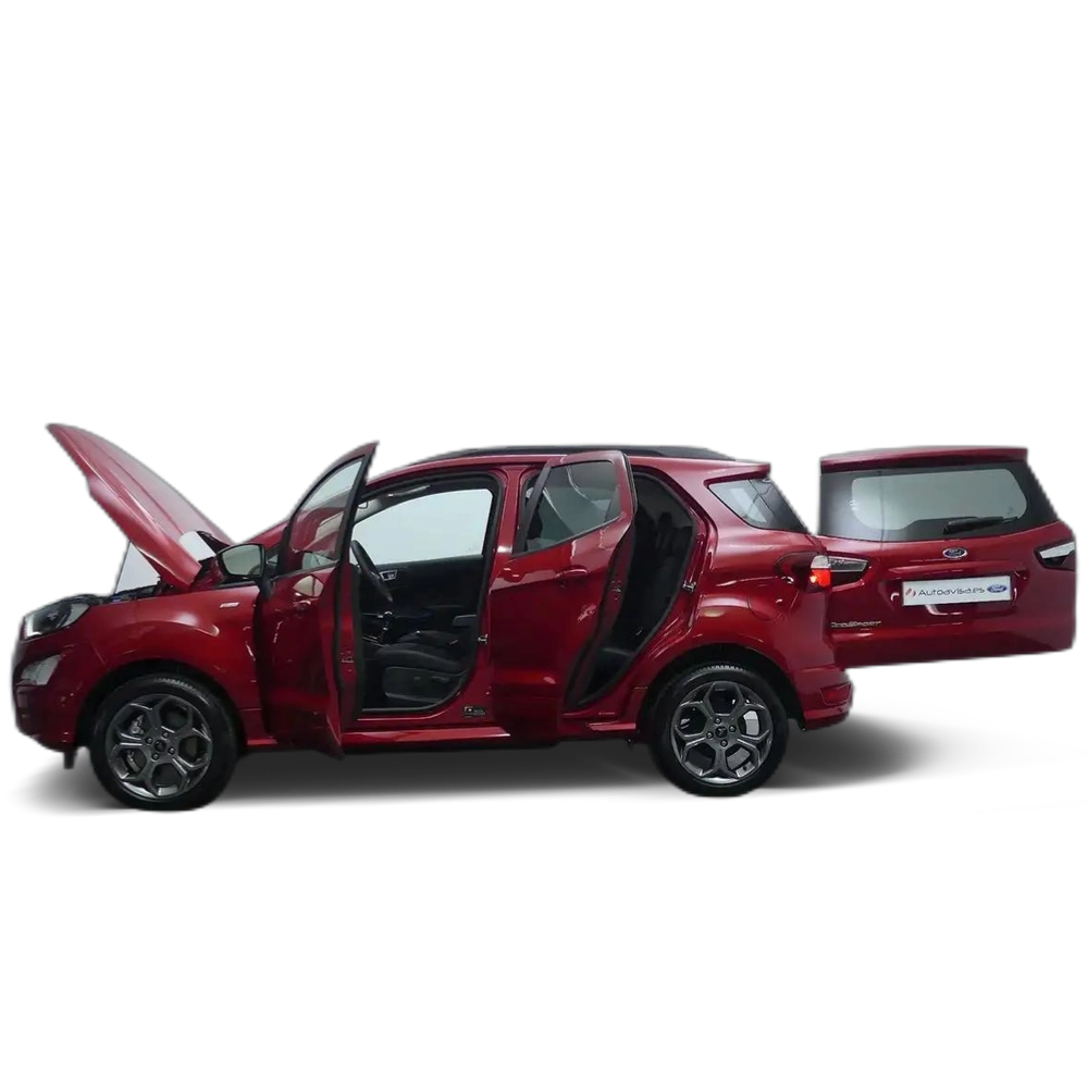 Renting Ford EcoSport 1.0T ECOBOOST 92KW ST LINE 125 5P Rojo