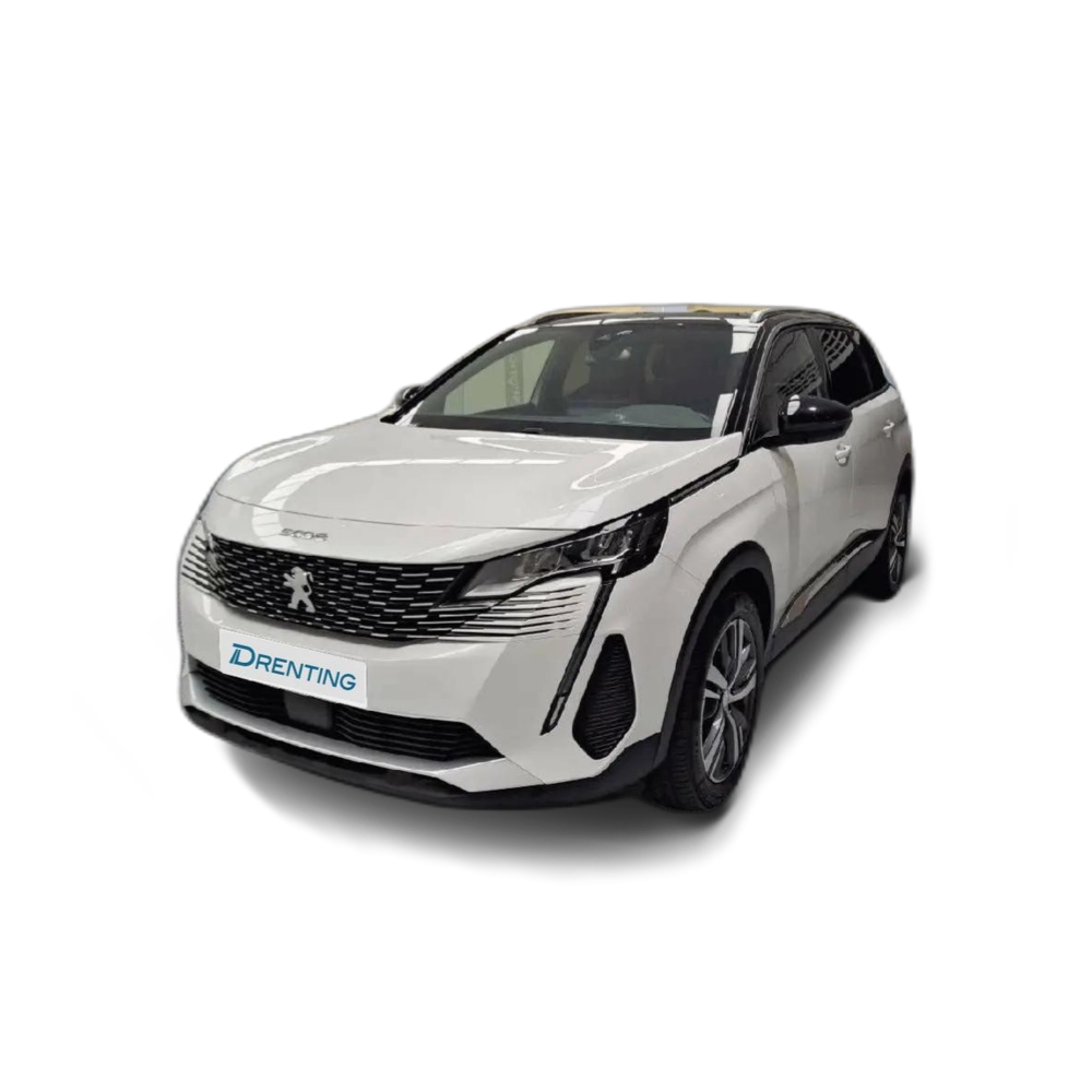 Renting Peugeot 5008 1.2 100KW  eDCS6 Allure Pack Blanco