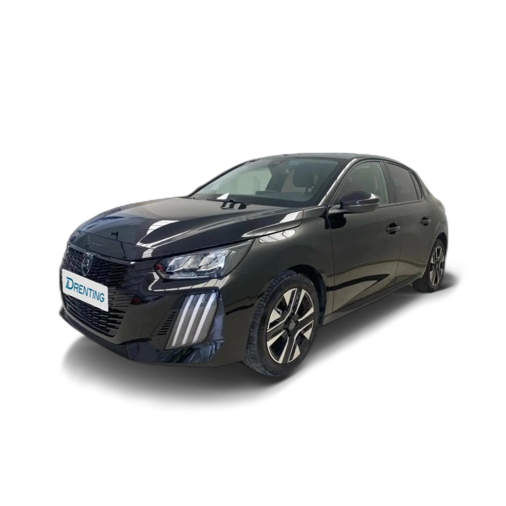Renting Peugeot 208 1.2 Hybrid Allure e-DCS6 100 Negro