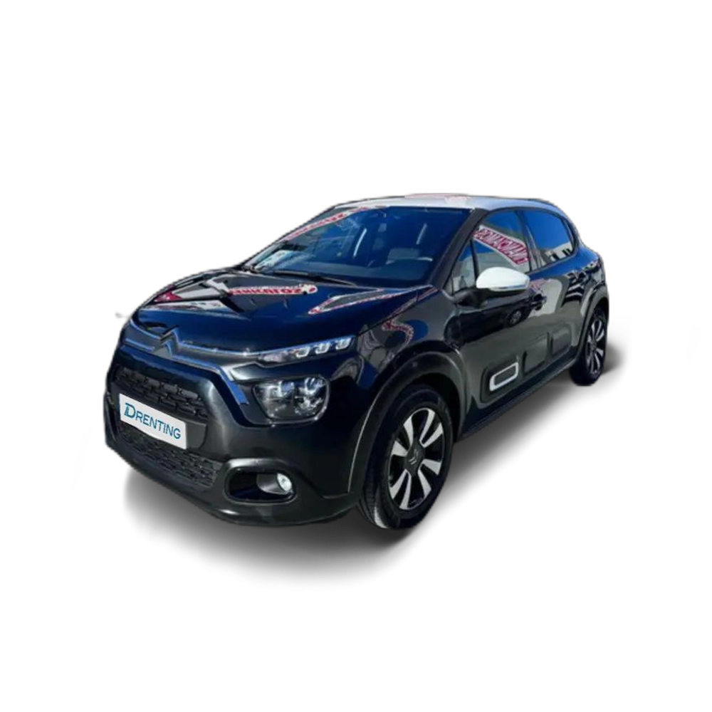 Renting Citroen C3 1.2 PureTech S&amp;S Max 83 Negro 1