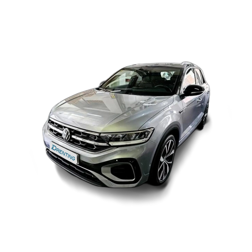 Renting Volkswagen T-Roc 1.5 TSI 110 R-Line kW DSG7 Plateado 1
