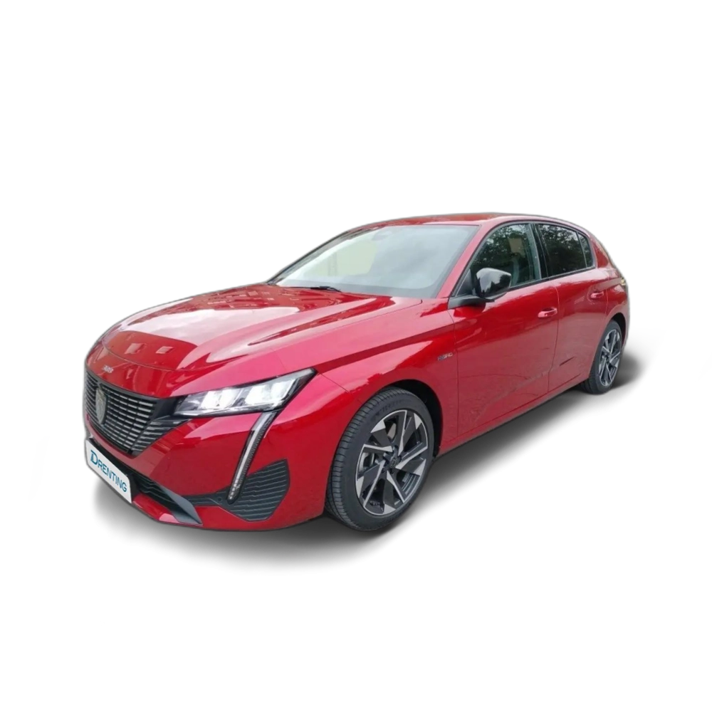 Renting Peugeot 308 1.6 Hybrid Allure EAT8 180 Rojo
