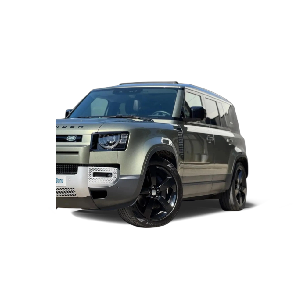 Renting Land Rover Defender 110 2.0 Si4 PHEV SE AWD Aut. 404 Verde