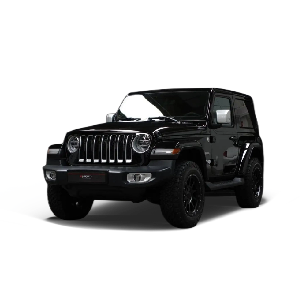 Renting Jeep Wrangler 2.0T GME Sahara 8ATX Negro