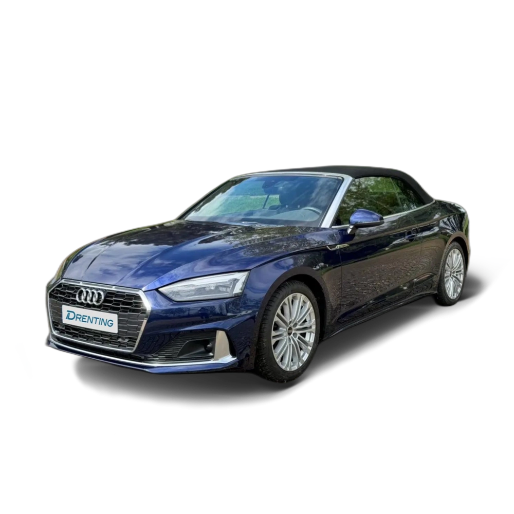 Renting Audi A5 Cabrio 40 TFSI Advanced S tronic Azul