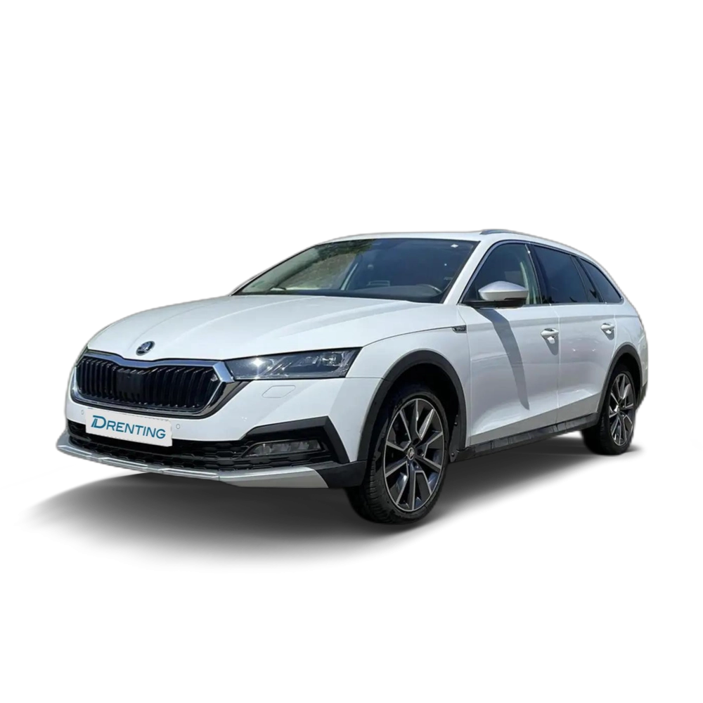 Renting Skoda Octavia Combi 2.0TDI Scout 147kW DSG 4&#215;4 Blanco