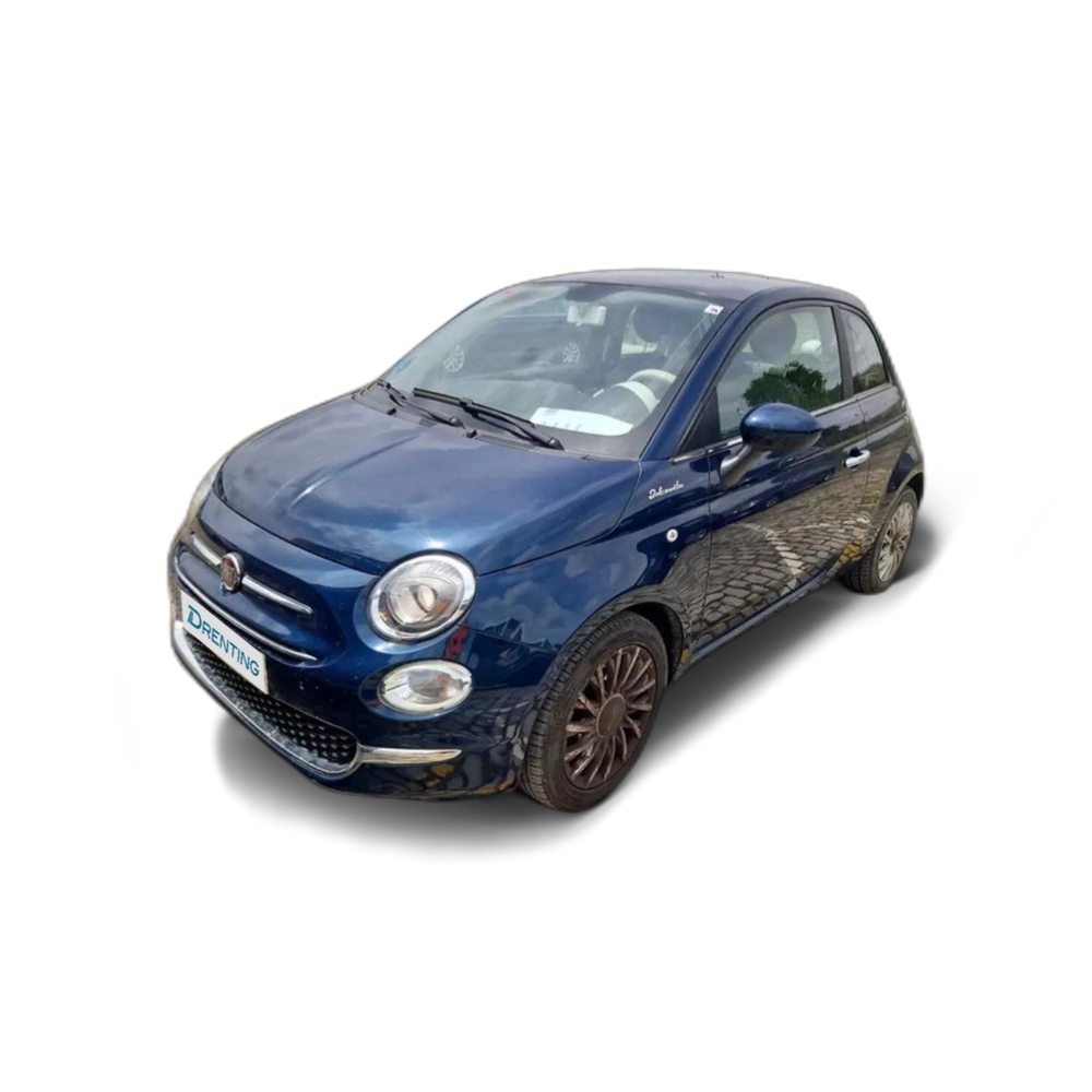 Renting Fiat 500 Dolcevita 1.0 Hybrid 51KW (70 CV) Azul 1