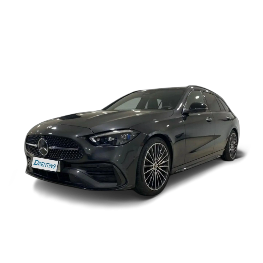 Renting Mercedes-Benz C 220 estate d estate amg line (euro 6d) Gris