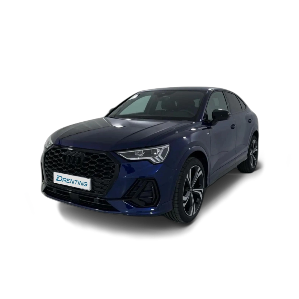 Renting Audi Q3 Sportback 35 TDI Black line S tronic Azul