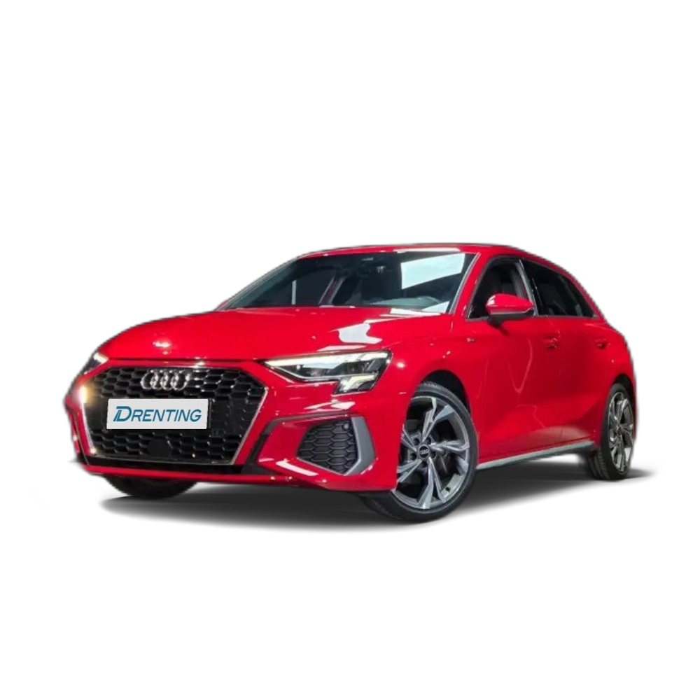 Renting Audi A3 Sportback 35 TFSI S line Rojo