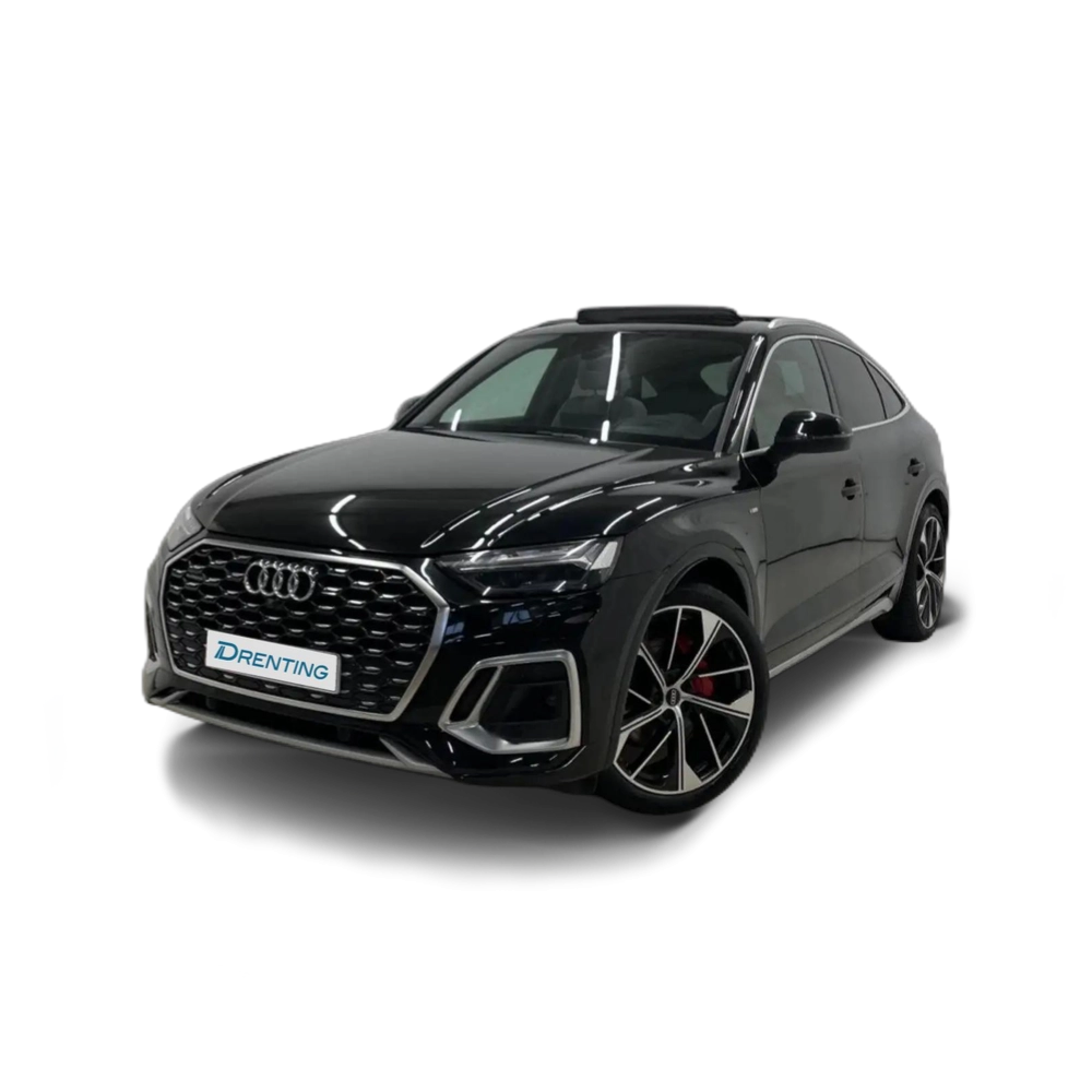 Renting Audi Q5 Sportback 40 TDI quattro-ultra Black line S tronic Negro
