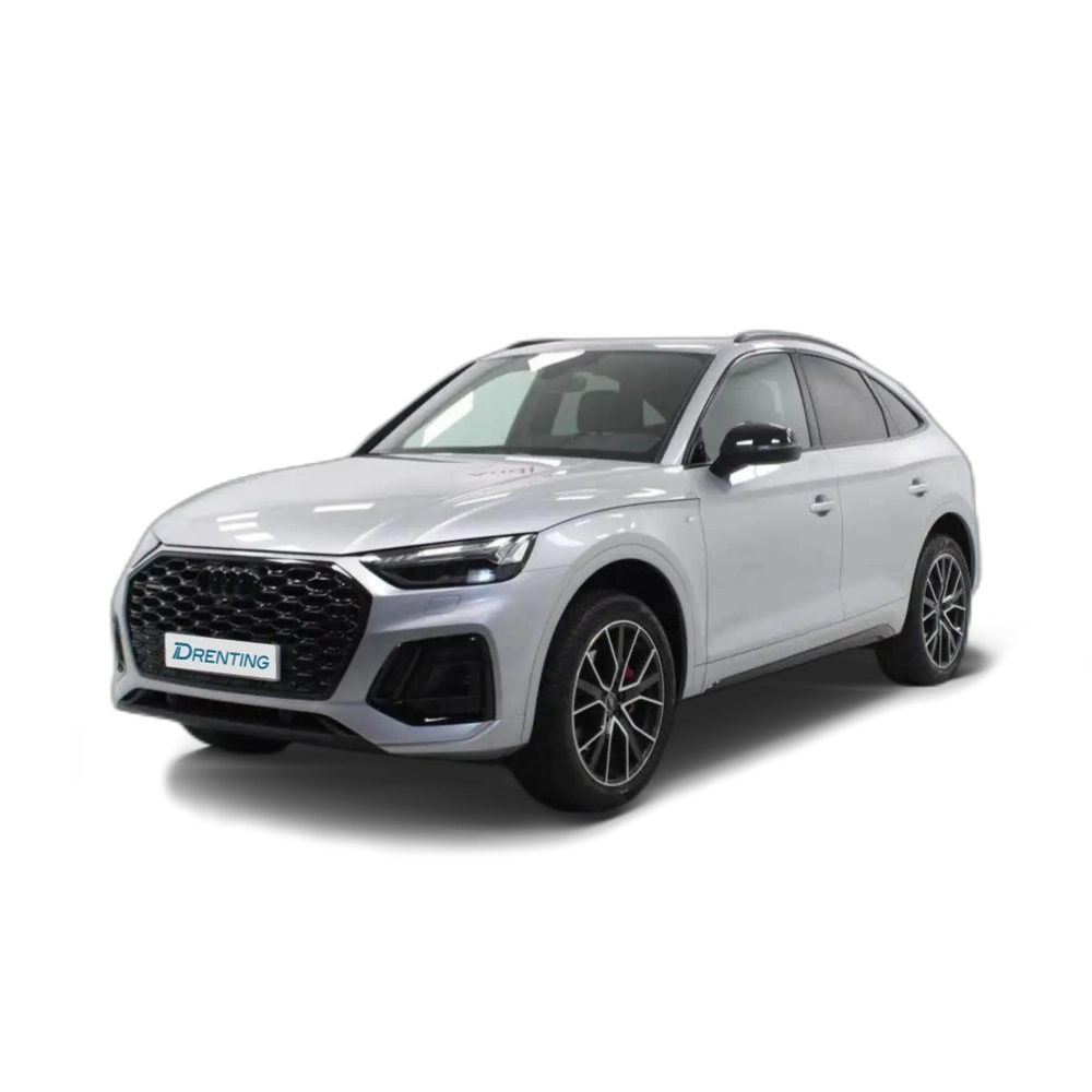 Renting Audi Q5 Sportback 40 TDI quattro-ultra Black line S tronic Plateado
