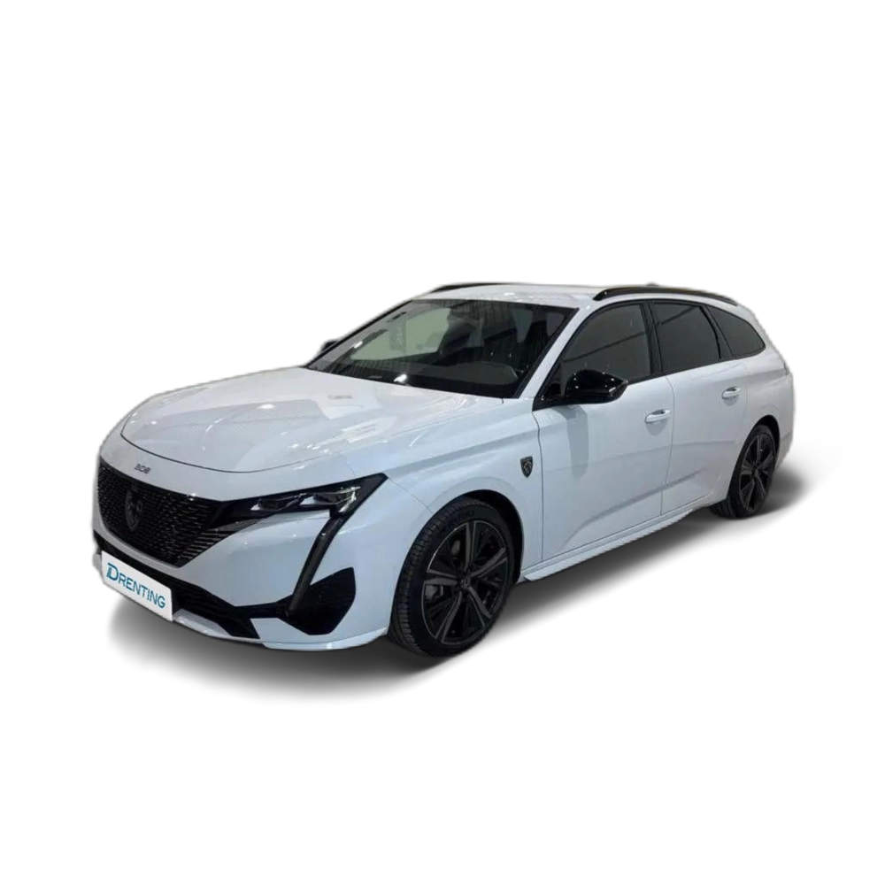 Renting Peugeot 308 SW  Hybrid 136 e-DCS6 GT Blanco