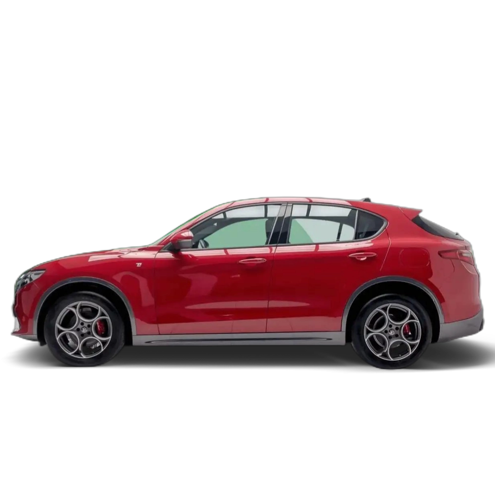 Renting Alfa Romeo Stelvio TI 2.2 D TURBO 210 CV AUTO 4WD 5P Rojo
