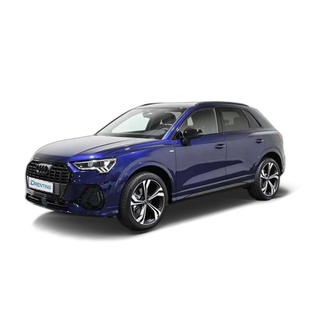 Renting Audi Q3 35 TDI Black line S tronic 110kW Azul