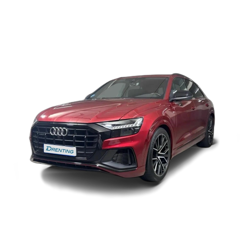 Renting Audi Q8 45 TDI 170kW Black L quattro tiptronic Rojo