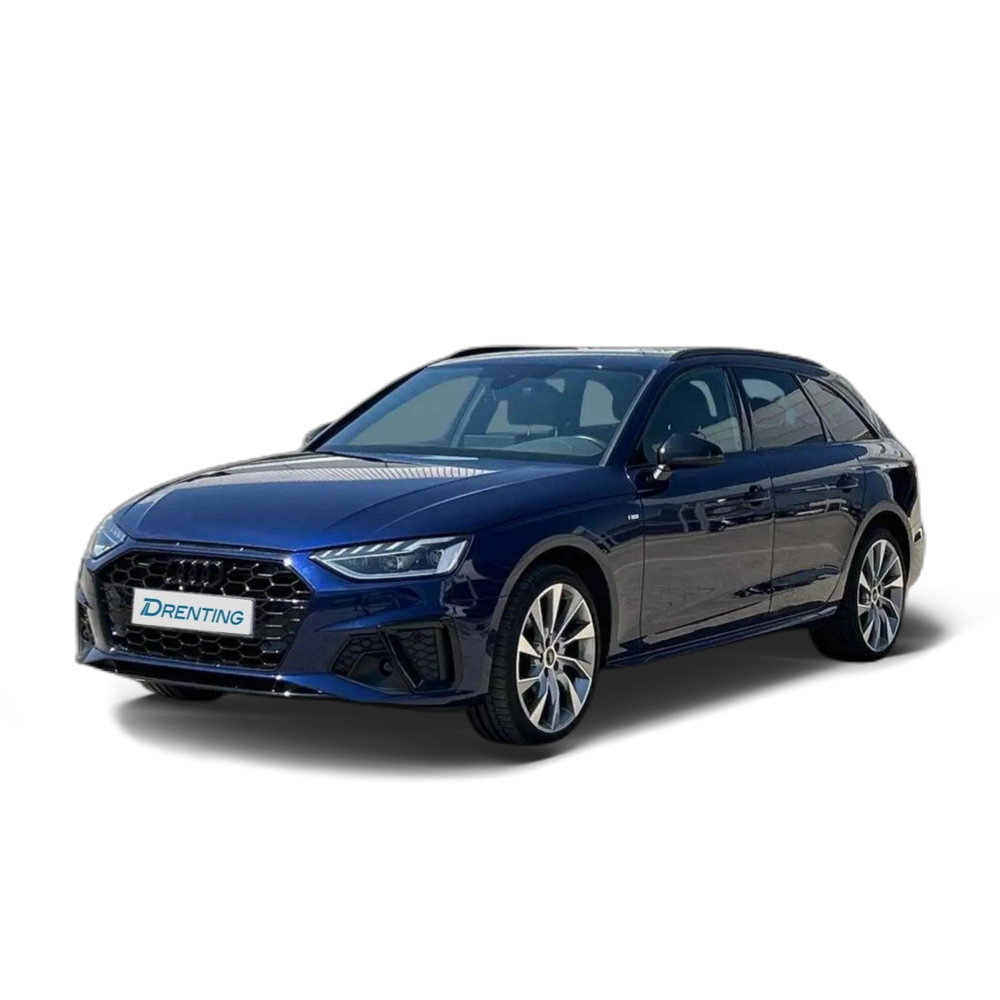 Renting Audi A4 Avant 35 TDI Black line S tronic 120kW Azul