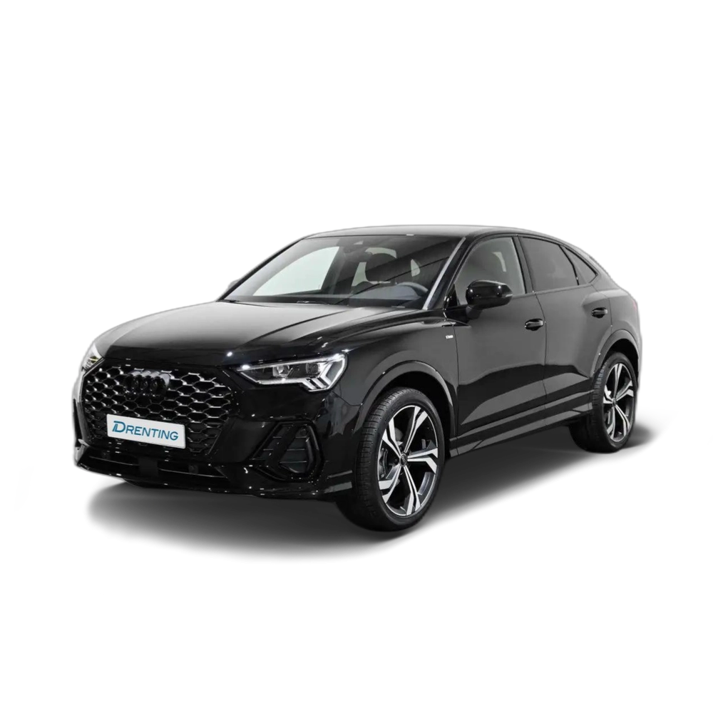 Renting Audi Q3 Sportback 35 TDI Black line S tronic Negro