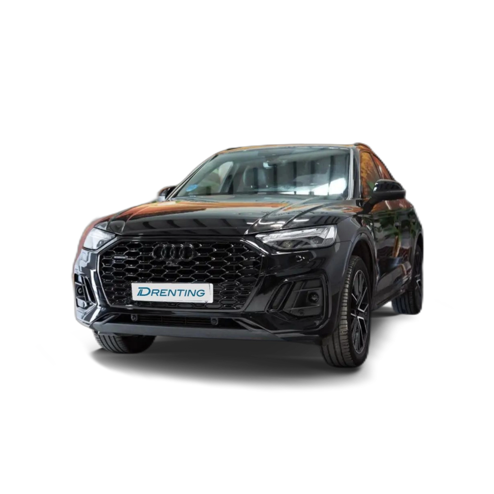 Renting Audi Q5 Sportback 55 TFSIe Black line quattro-ultra S tron Negro