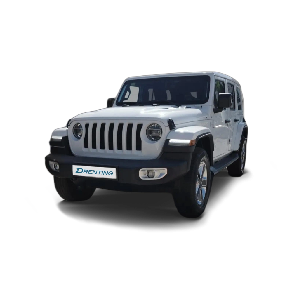 Renting Jeep Wrangler Unlimited 2.2CRD Sahara 8ATX Blanco