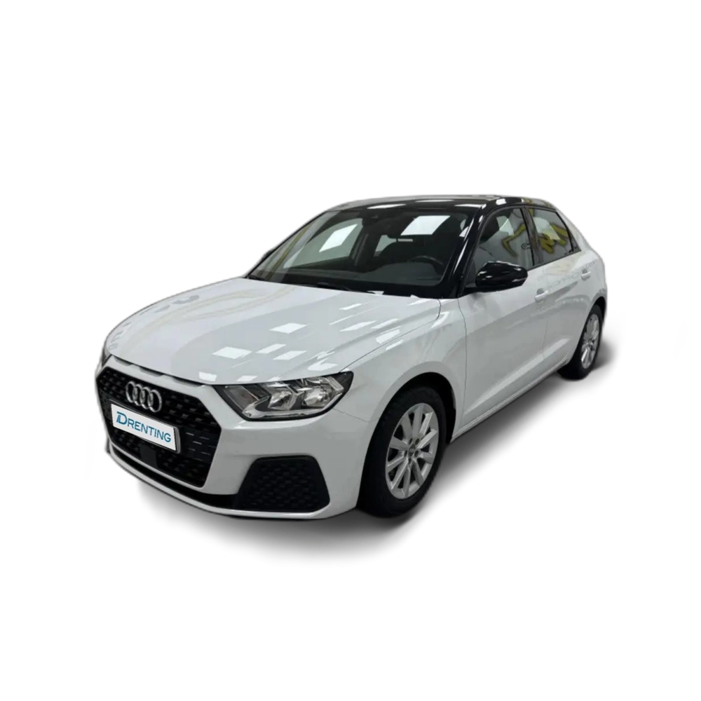 Renting Audi A1 Sportback 30 TFSI Black line Blanco