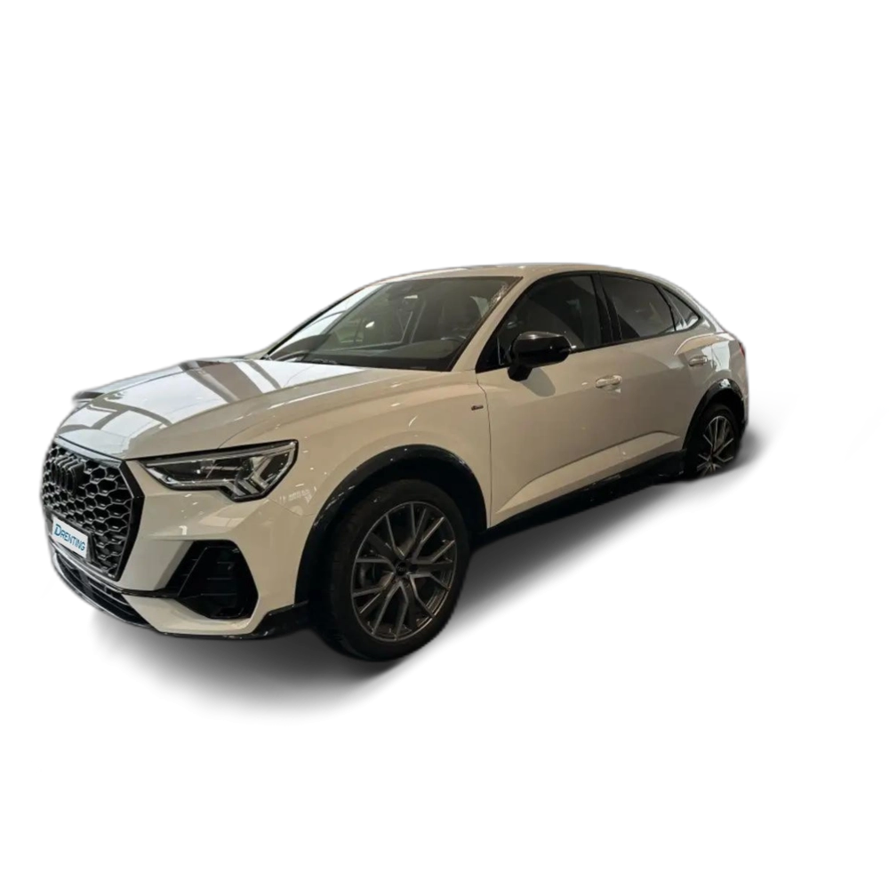 Renting Audi Q3 Sportback 35 TDI Black line S tronic Blanco 1
