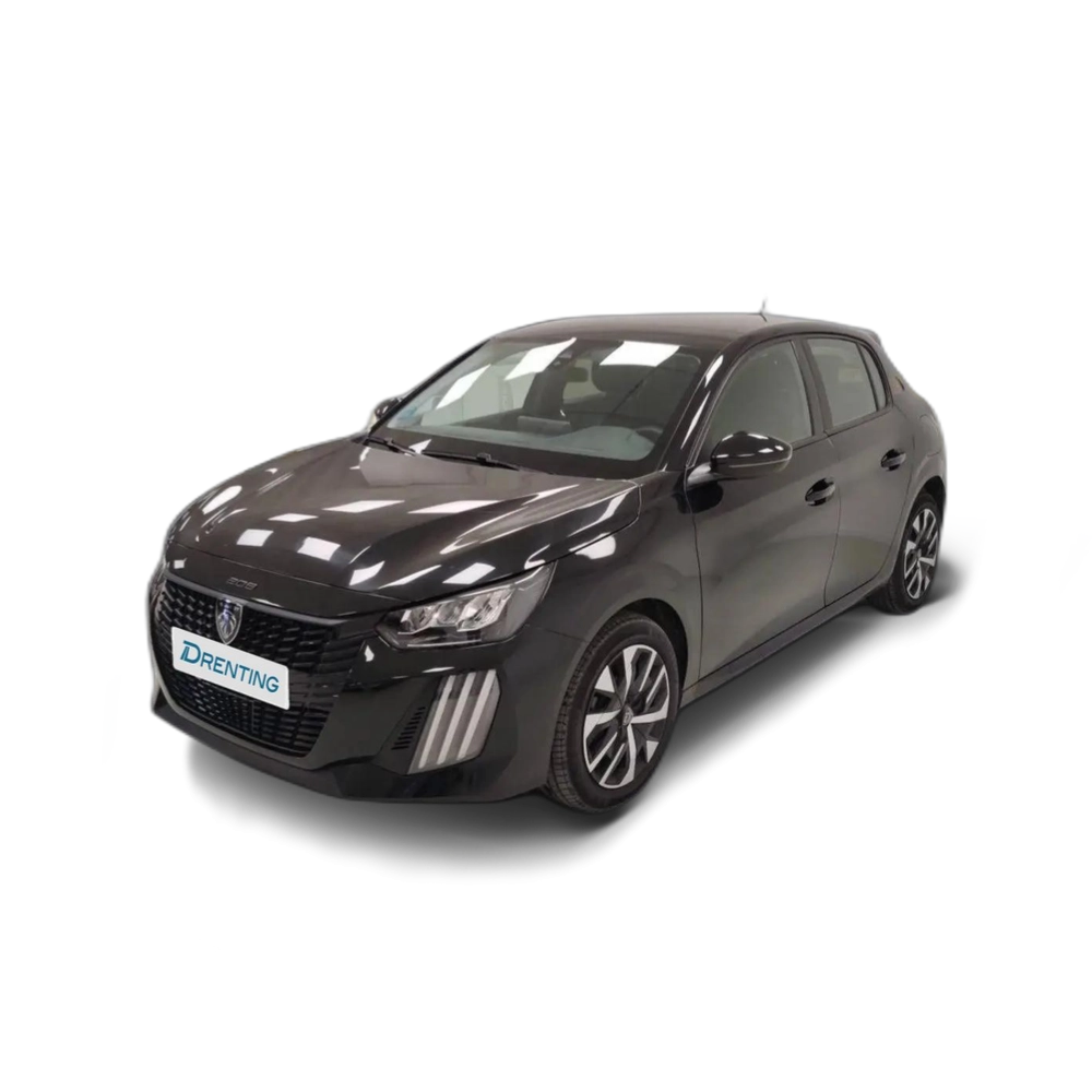 Renting Peugeot 208 1.2 Hybrid Style e-DCS6 110 Negro