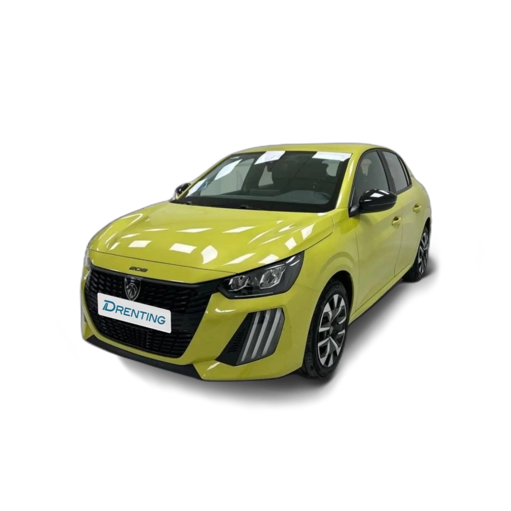 Renting Peugeot 208 1.2 Hybrid Style e-DCS6 110 Amarillo