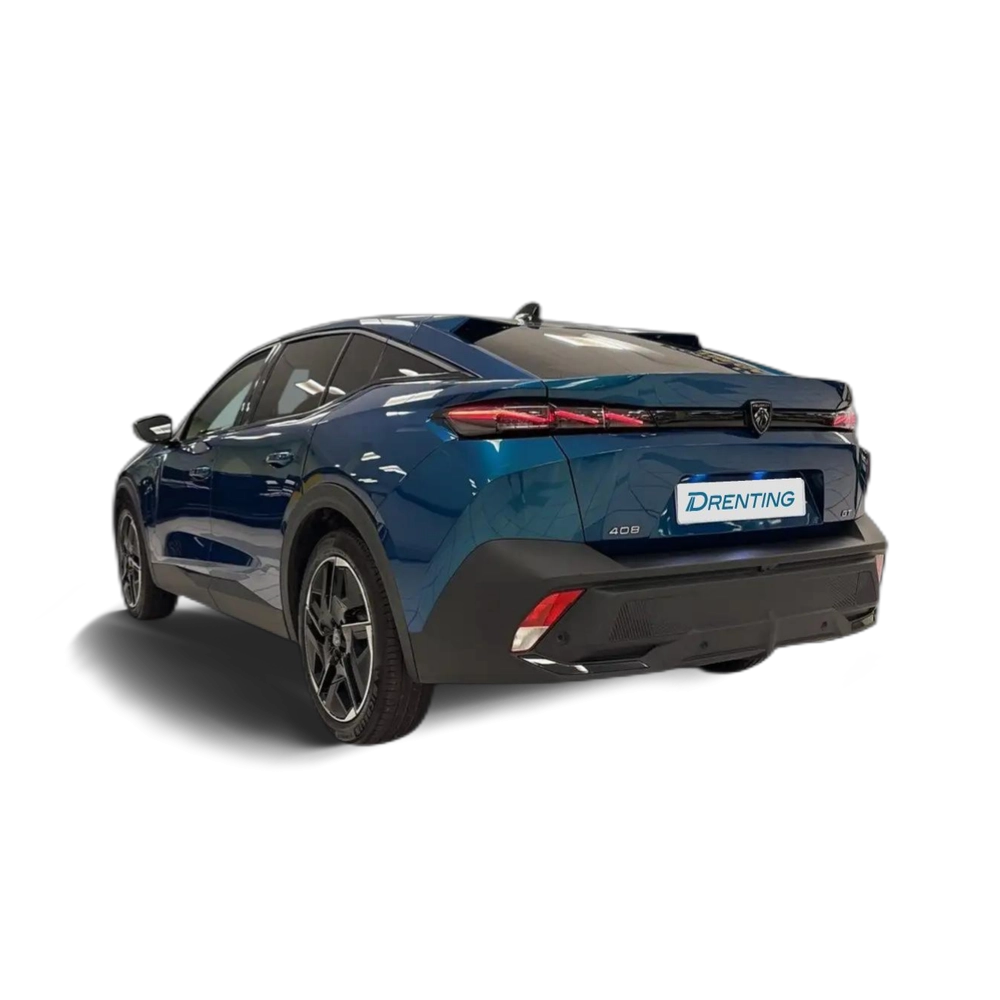 Renting Peugeot 408 Hybrid 136 GT e-DCS6 Azul