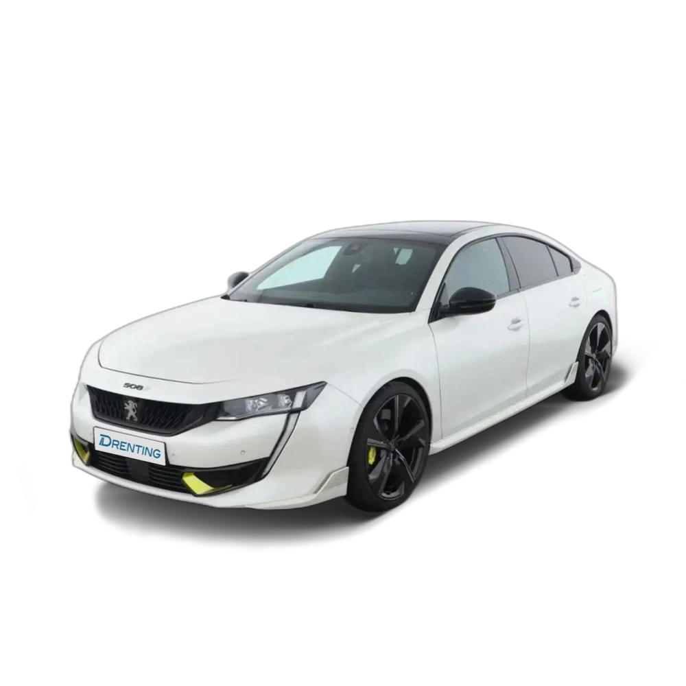 Renting Peugeot 508 Plug-in Hybrid 360 PSE e-EAT8 Blanco