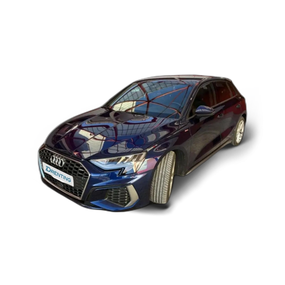 Renting Audi A3 Sportback 30TDI S line Azul