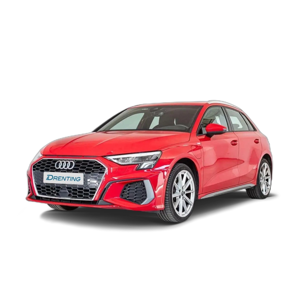 Renting Audi A3 Sportback 40 TFSIe S line S tronic Rojo