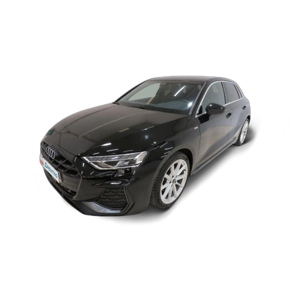 Renting Audi A3 Sportback TFSI e S line S tronic 150kW Negro 3 1
