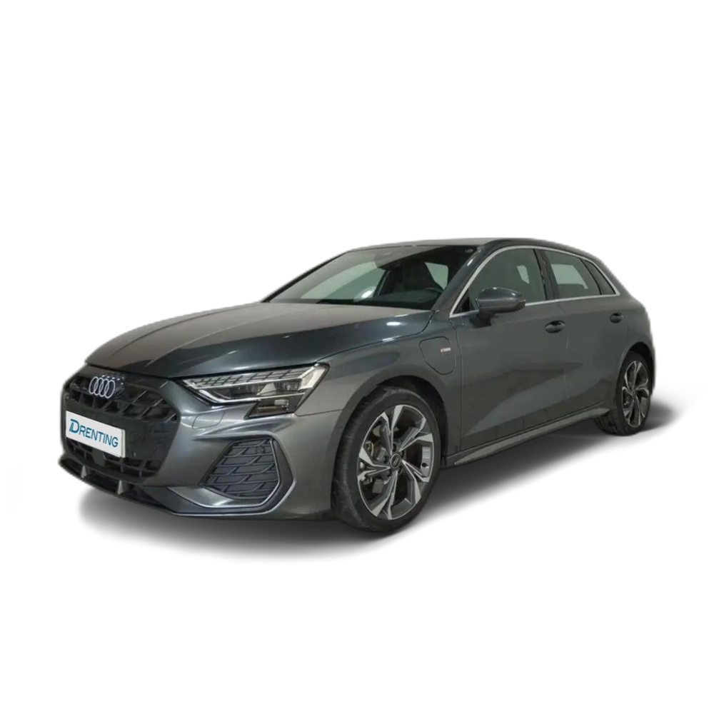 Renting Audi A3 Sportback TFSI e S line S tronic 150kW Gris 3 4