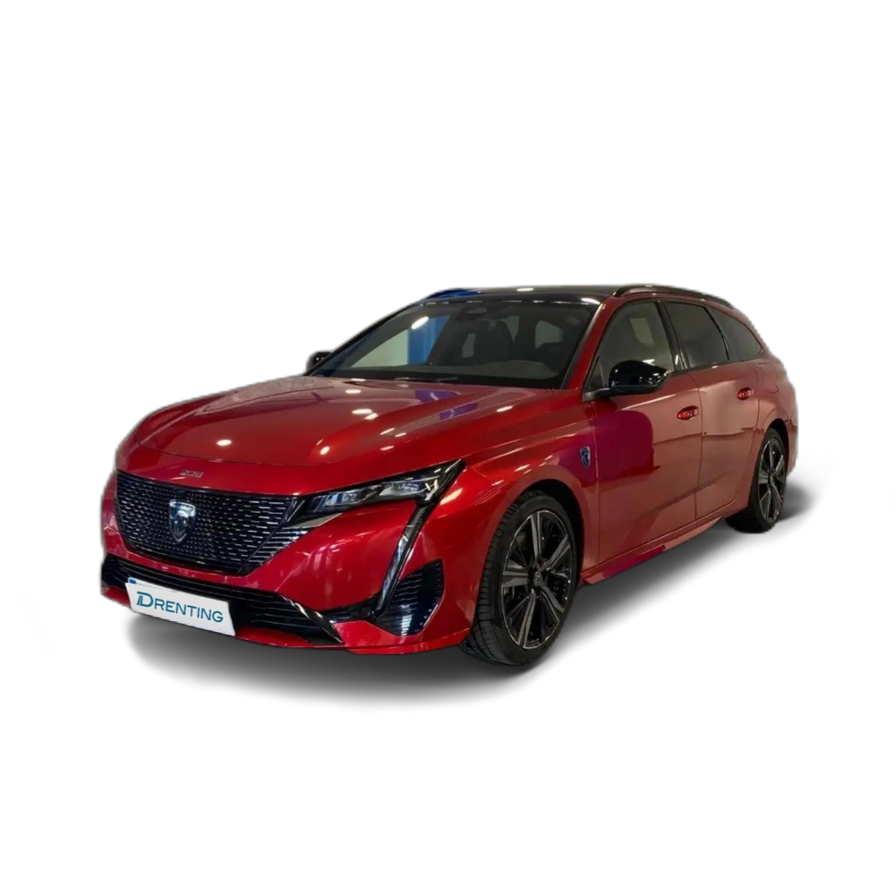 Renting Peugeot 308 SW GT Hybrid 225 eEAT8 Rojo