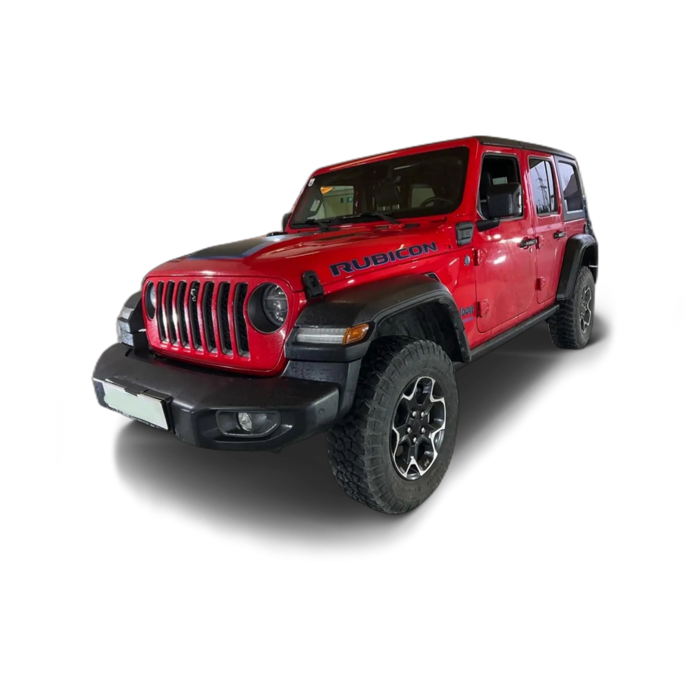 Renting Jeep Wrangler Unlimited 2.0 4xe Rubicon 8ATX 280KW Rojo