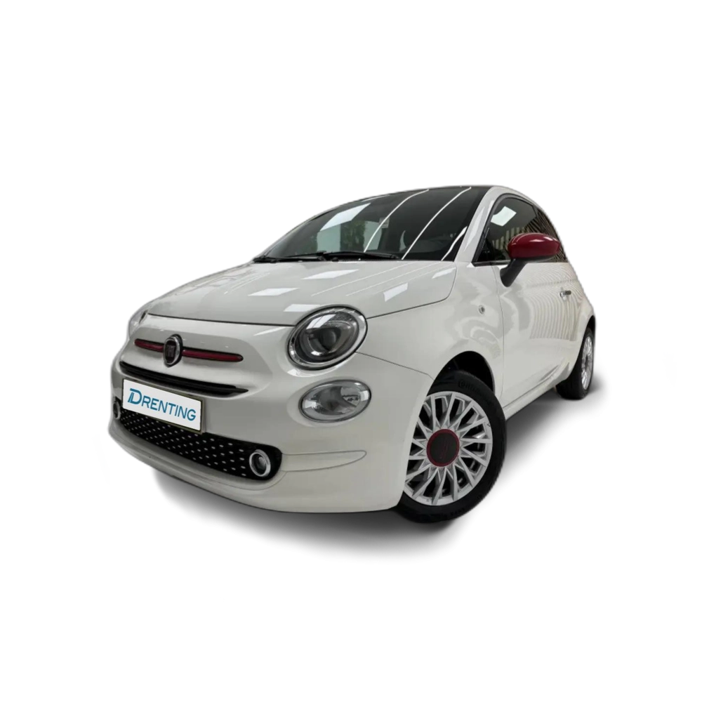 Renting Fiat 500 1.0 Hybrid Red 52kW Blanco