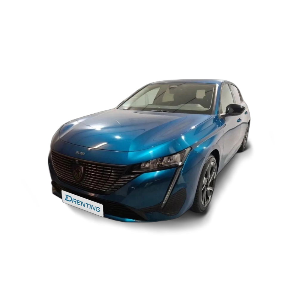 Renting Peugeot 308 1.2 PureTech S&amp;S Allure 130 Azul 1