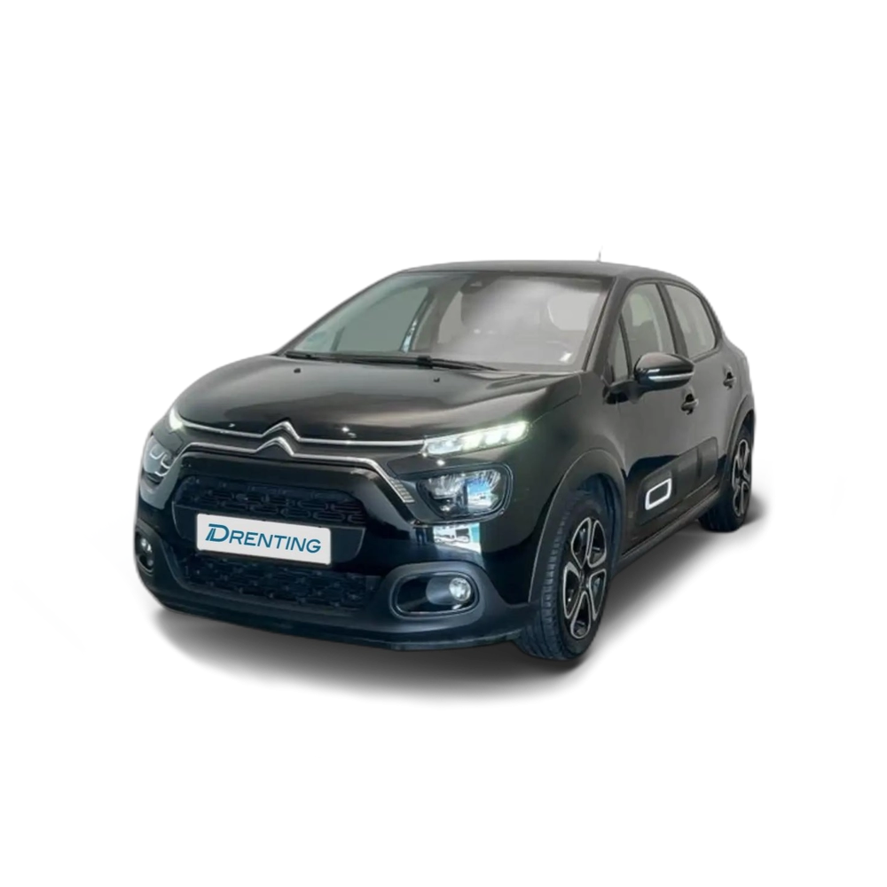 Renting Citroen C3 1.2 PureTech S&amp;S Plus 83 Negro 1