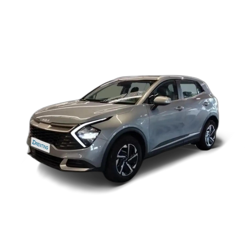 Renting Kia Sportage 1.6 T-GDi HEV Drive 215 Plateado