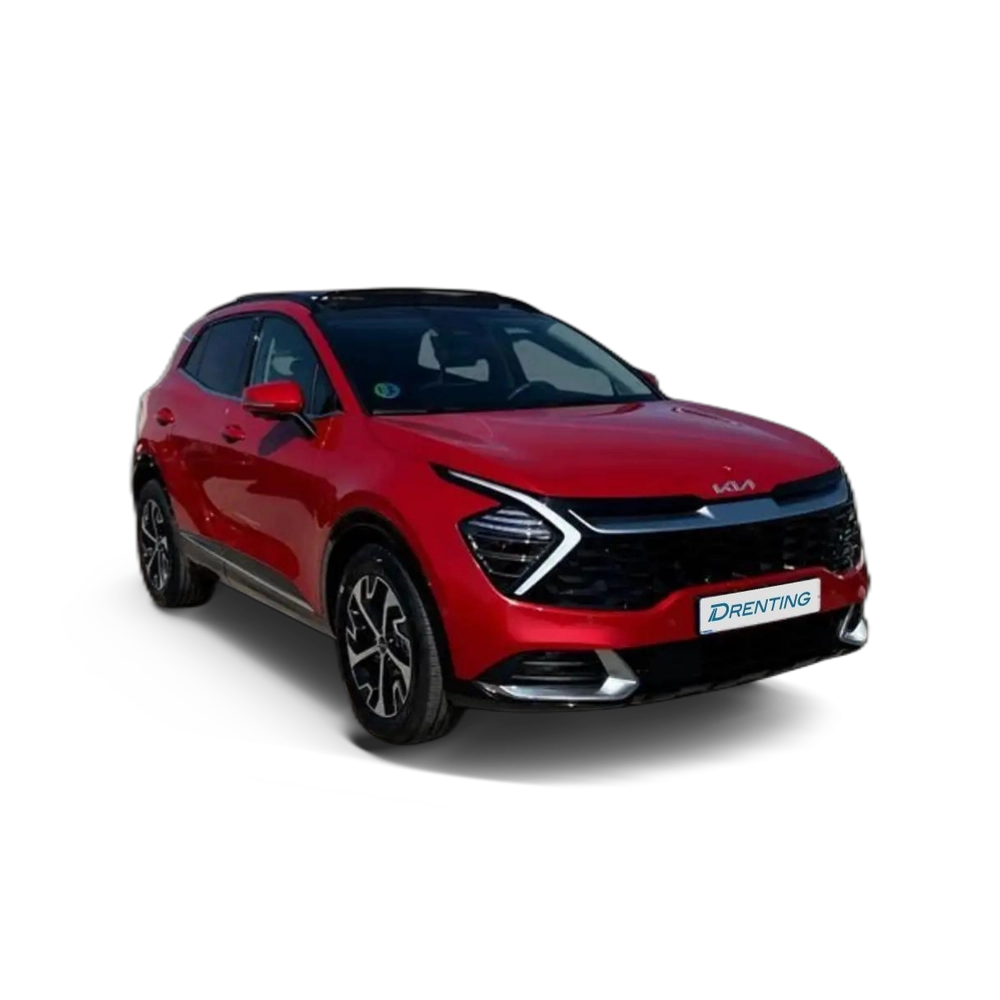 Renting Kia Sportage 1.6 T-GDI HEV TECH AUTO 215 5P Rojo