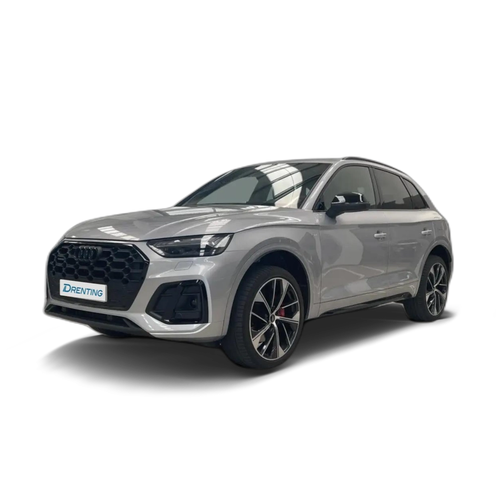 Renting Audi Q5 55 TFSIe Black line quattro-ultra S tronic Plateado