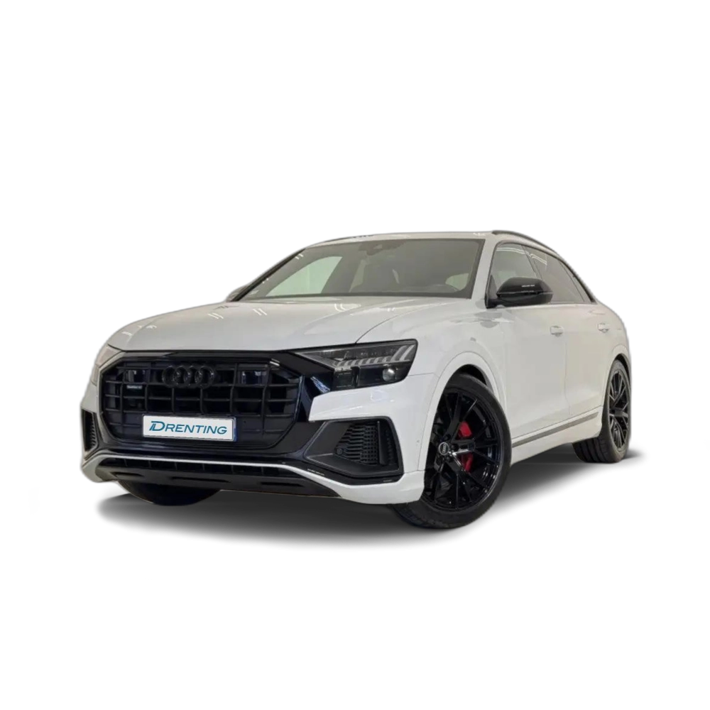 Renting Audi Q8 55 TFSIe S line quattro Blanco