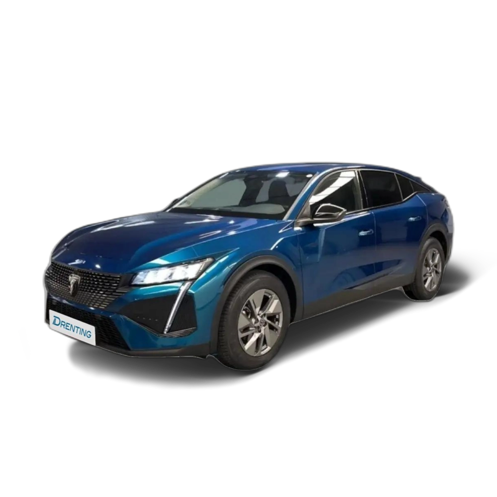 Renting Peugeot 408 Hybrid Allure e-DCS6 145 Azul