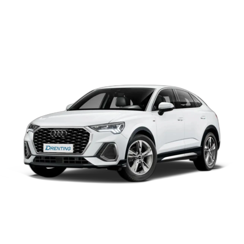Renting Audi Q3 Sportback 35 TFSI Black line S tronic Blanco