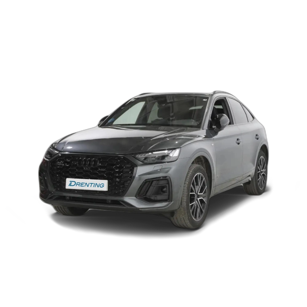Renting Audi Q5 Sportback 40 TDI quattro-ultra Black line S tronic Gris 1 2