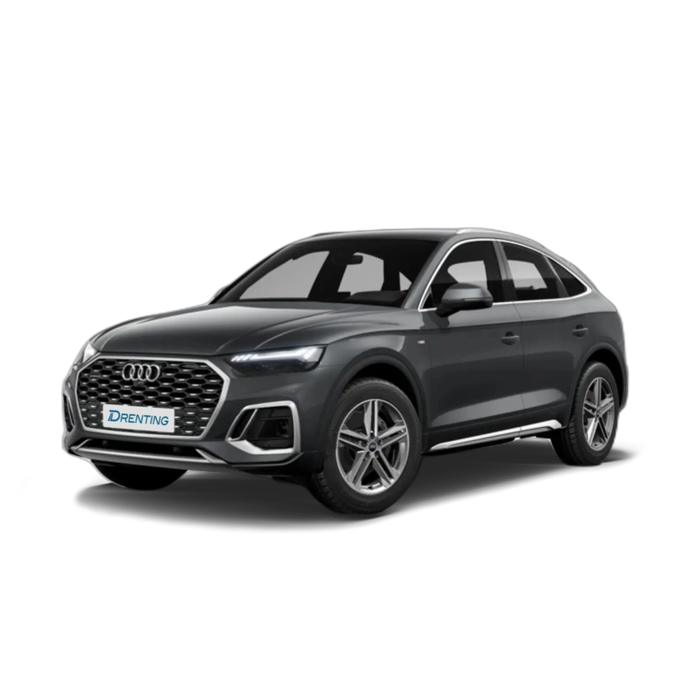 Renting Audi Q5 Sportback 40 TDI quattro-ultra Black line S tronic Gris 2